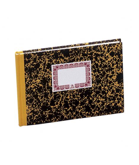 Dohe Cuaderno Cartone Cuentas Corrientes - Cuarto Apaisado - Lomera de Tela - 100 Hojas Offset de 70gr