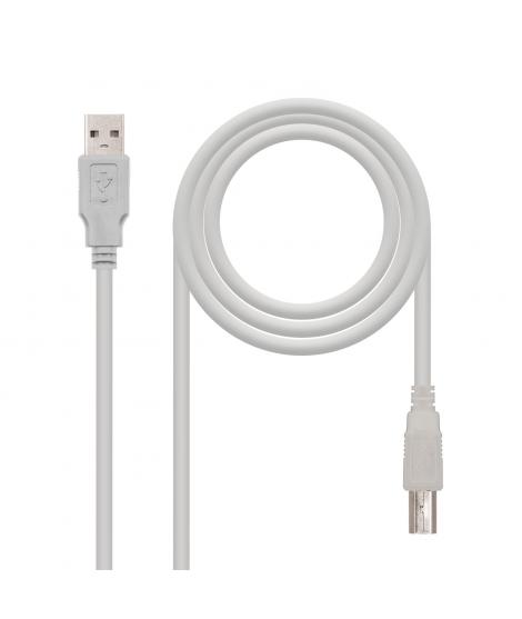 Nanocable Cable de Impresora USB-A 2.0 Macho a USB-B Macho 1m