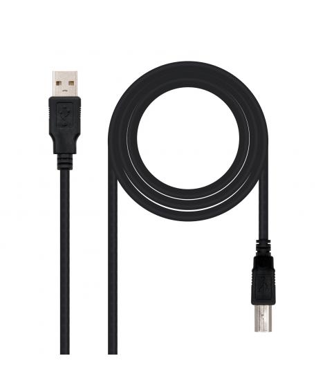 Nanocable Cable de Impresora USB-A 2.0 Macho a USB-B Macho 4.50m