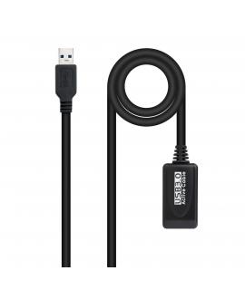 Nanocable Cable Prolongador con Amplificador USB-A 3.0 Macho a USB-A Hembra 10m