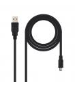Nanocable Cable USB-A 2.0 Macho a Mini-USB Macho 1m