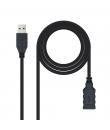 Nanocable Cable USB-A 3.0 Macho a USB-A Hembra 3m