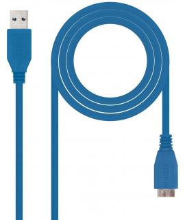 Nanocable Cable USB-A 3.0 Macho a Micro-USB 3.0 Macho 1m - Color Azul