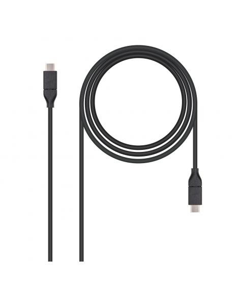 Nanocable Cable USB-C 3.1 Gen 2 10Gbps Macho a USB-C Macho 1m