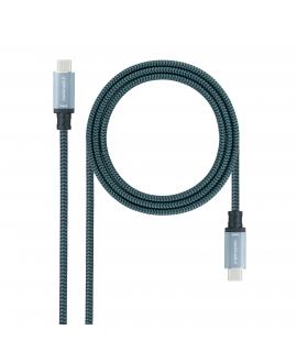 Nanocable Cable USB 3.1 Gen2 5A USB-CM-USB-CM 1m - Color Negro