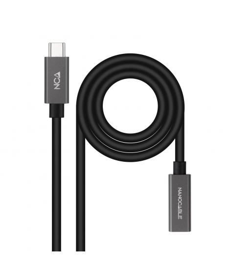 Nanocable Cable USB 3.2 Gen2x2 60W 4K/60Hz USB-C M/H - 0.5m - Color Negro