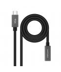 Nanocable Cable USB 3.2 Gen2x2 60W 4K/60Hz USB-C M/H - 1.5m - Color Negro