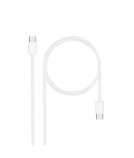 Nanocable Cable USB-C 2.0 60W 3A - USB-C/M-USB-C/M - 2m - Color Blanco