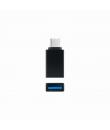 Nanocable Adaptador USB-C a USB 3.1 - USB-CM-USB-AH - Aluminio - Color Negro