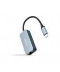 Nanocable Conversor USB-C 3.2 GEN1 Ethernet 2.5G 15cm - Color Gris