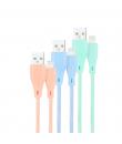 Nanocable Pack de 3 Cables Mallados USB-A Macho a Lightning Macho - Longitud 1m - Colores Pastel Rosa, Verde y Azul