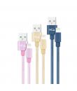 Nanocable Pack de 3 Cables Mallados USB-A Macho a Lightning Macho - Longitud 1m - Colores Rosa, Dorado y Azul