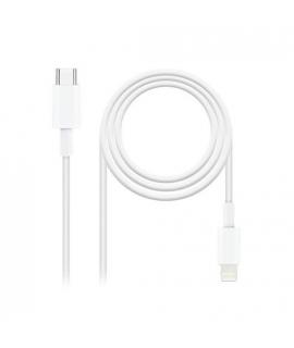 Nanocable Cable USB-C Macho a Lightning Macho 2m - Color Blanco