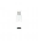 Nanocable Adaptador Lightning a Micro USB - LightningM-Micro BH - Color Blanco