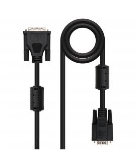 Nanocable Cable DVI 18+5 Macho a SVGA HDB15 Macho 3m - Color Negro