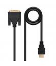 Nanocable Cable DVI 18+5 Macho a HDMI Macho 3m - Color Negro