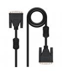 Nanocable Cable DVI Dual Link 24+1 Macho a DVI 24+1 Macho 5m - Color Negro