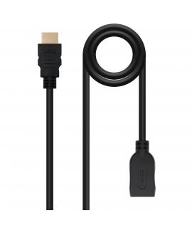 Nanocable Cable HDMI 2.0 Prolongador AM-AH - 1.0m - Color Negro
