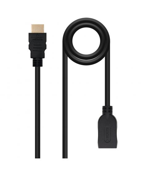 Nanocable Cable HDMI 2.0 Prolongador A/M-A/H - 3.0m - Color Negro