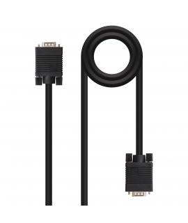 Nanocable Cable SVGA HDB15 Macho a HDB15 Macho 1.80m - Color Negro