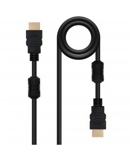 Nanocable Cable HDMI v1.4 con Ferrita Macho a HDMI v1.4 con Ferrita Macho 3m - Alta Velocidad - Color Negro