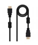 Nanocable Cable HDMI v1.4 con Ferrita Macho a HDMI v1.4 con Ferrita Macho 10m - Alta Velocidad - Color Negro