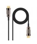 Nanocable Cable HDMI v2.0 AOC Macho a HDMI v2.0 Macho 15m - 4K@60Hz 18Gbps - Color Negro