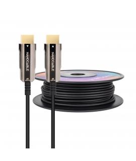 Nanocable Cable HDMI v2.0 AOC Macho a HDMI v2.0 Macho 50m - 4K@60Hz 18Gbps - Color Negro