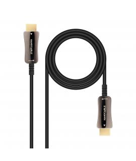 Nanocable Cable HDMI v2.1 AOC Macho a HDMI v2.1 Macho 10m - 8K@60Hz 4K@120Hz 48Gbps - Color Negro