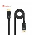 Nanocable Cable Displayport 1.4 Certif. Vesa DPM-DPM 0.5m - Color Negro