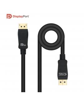 Nanocable Cable Displayport 1.4 Certif. Vesa DPM-DPM 0.5m - Color Negro