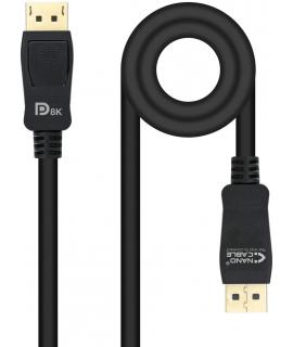 Nanocable Cable DisplayPort 1.4 Macho a DisplayPort 1.4 Macho 1m - Certificado VESA - Color Negro