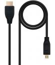 Nanocable Cable Micro HDMI v1.4 Macho a HDMI v1.4 Macho 0.80m - Alta Velocidad - Color Negro