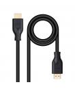 Nanocable Cable HDMI V2.0 4K@60Hz 18Gbps CCS 0.5m - Color Negro