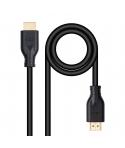 Nanocable Cable HDMI V2.0 4K@60Hz 18Gbps CCS 0.5m - Color Negro