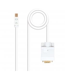 Nanocable Cable Conversor Mini DP Macho a VGA Macho 2m - Color Blanco