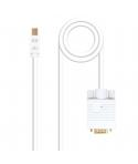 Nanocable Cable Conversor Mini DP Macho a VGA Macho 2m - Color Blanco