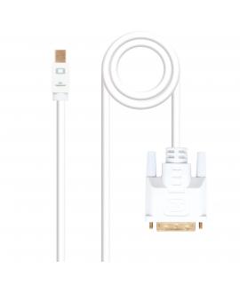 Nanocable Cable Conversor Mini DP Macho a DVI Macho 5m - Color Blanco