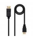 Nanocable Cable Conversor DisplayPort Macho a HDMI Macho 3m - Color Negro