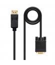 Nanocable Cable Conversor DisplayPort a VGA - DP/M - VGA/M - 1 m - Color Negro