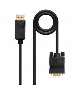 Nanocable Cable Conversor DisplayPort a VGA - DPM - VGAM - 1 m - Color Negro