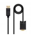 Nanocable Cable Conversor DisplayPort Macho a VGA Macho 2m - Color Negro