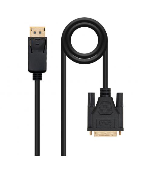 Nanocable Cable Conversor DisplayPort Macho a DVI Macho 2m - Color Negro