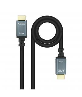 Nanocable Cable HDMI 2.1 IRIS 8K Macho a HDMI 2.1 IRIS 8K Macho 2m - Color Negro