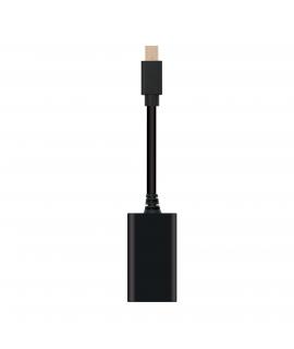 Nanocable Conversor Mini DP a HDMI - mDP/M-HDMI A/H - 15cm - Color Negro