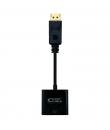 Nanocable Conversor Displayport a SVGA - Displayport /M-SVGA/H - 15 cm - Color Negro