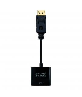 Nanocable Conversor Displayport a SVGA - Displayport /M-SVGA/H - 15 cm - Color Negro