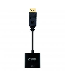 Nanocable Conversor Displayport a SVGA - Displayport /M-SVGA/H - 15 cm - Color Negro