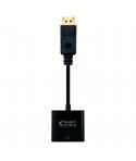 Nanocable Conversor Displayport a SVGA - Displayport M-SVGAH - 15 cm - Color Negro