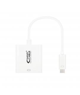 Nanocable Conversor USB-C A HDMI 4K - 15 CM - Color Blanco